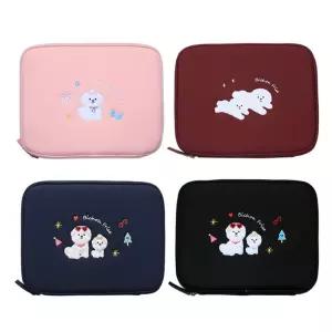 쁘숑앤포숑 태블릿 파우치 1P 보관 케이스 가방 포켓캐릭터노트북치 커버 테플릿치 노트북치