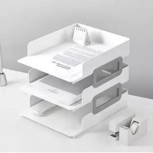 [반려] 다용도 서류 정리 트레이 3단 1P 문서 종이 정리함