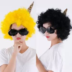 (뿔도깨비가발) 파티가 이벤트 행사 공연변장가 엽기가 할로윈소품 의상 변신용품 연극 스티커사진가