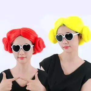 양머리 가발 파티 의상소품 코스프레 할로윈 노래방변장 엽기 변신용품 연극 스티커사진