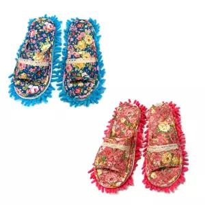 극세사 분리형 실내화 걸레슬리퍼 거실화 바닥청소 청소화 소음방지 청소용