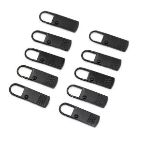 지퍼고리 원형 블랙 10개입 부자재 손잡이 클립 셀프수선