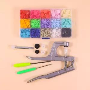 티단추 기구 기계 세트 SET 만들기 재료 부자재)마스크끈만들기 똑딱 DIY 줄DIY 마스크 똑딱이 스트랩만들