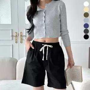 반바지 까실이 여름 4부 시원한 허리밴딩 데일리 여자