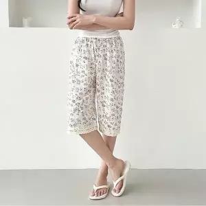 인조인견 시원한 1 여름 잠옷바지 여성 반바지 파자마