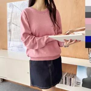 라운드니트 터틀넥 대학생 니트티 베이직 정장 가을가방 의류 신발