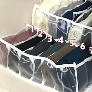 메쉬 NXE559R4 서랍 칸막이 옷정리트레이 중형 7칸 정리함 서랍