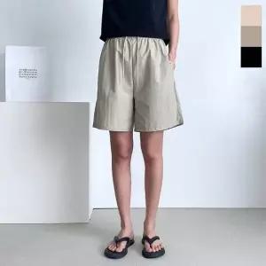 여름하의 허리밴딩 쿨팬츠 시원한 바스락 여자 반바지