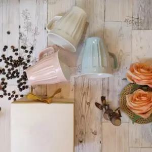 클래식 파스텔 커피머그 아이보리 1개 머그잔 머그컵 커피잔 커피 찻잔 음료잔 주스잔 물잔 손잡이