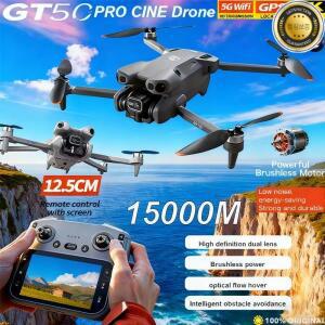 NEW GT50 PRO RC 드론 8K HD 듀얼 카메라 WiFi GPS 20분 비행 항공 촬영 쿼드콥터 원격 제어 UAV 소년 장난