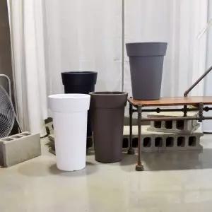 대형 플라스틱 화분 롱화분 유니크 긴원형 30x53cm예쁜 감성 심플한 집꾸미기 화병 꽃화분 화초 디자인 인