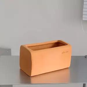 테라원 수제 라운드 사각 토분 20x11x11cm인테리어 분갈이화분 흙화분 빈티지 예쁜 미니 꽃화분 베란다