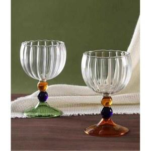 술잔 위스키잔 바닥 그린 1 잔 크리스탈글라스 플레어