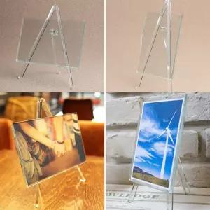 투명액자 이젤 4R 미니 아크릴 포토액자 차량용 인테리어 탁상