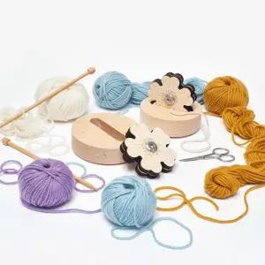 뜨개실 커터기 원목 플라워 실기 자르 용품 도구 수예부자재 홈패브릭 커터