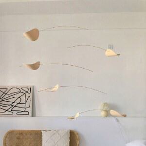 원목 플렌스테드 방꾸미기 인테리어 가방 열기구 구름 모빌 거실 소재