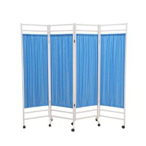 이동형 칸막이 스크린 병동 블루 짝 프레임 요양원 세 보건소 침대 도톰 이중지 커텐 병원칸막이 병원