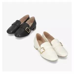 여성 양가죽 버클장식 로퍼 3cm LCWD37U513X_SC