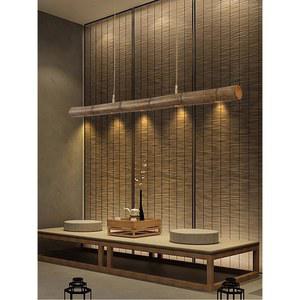 이자카야 오마카세 등불 인테리어 25x50cm 전통 일식당 일식 나무 천장등 램프