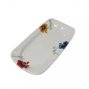 ( )세화 1개 접시 직사각 코스모스 식기 그릇 생선 소