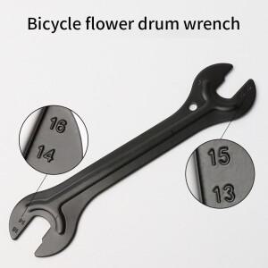 자전거 수리 렌치 헤드 오픈 엔드 액슬 허브 콘 페달 스패너 도구 액세서리 13mm 16mm