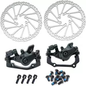 자전거 디스크 브레이크 키트 기계식 산악 접이식 도로 자전거를 위한 160mm 로터가 장착된 앞뒤 캘 포함
