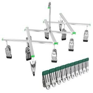 다크룸 필름 네거티브 건조 걸이 랙 프레임 접이식 행거 방풍 클립 10개, 35mm 120 4x5인치 필름용