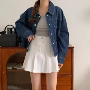 여자 데일리 캐주얼 트렌디 오버핏 데님 자켓