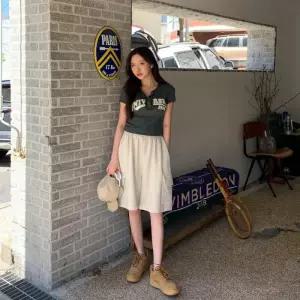 여자 여름 시원한 와이드핏 밴딩 카고 반바지