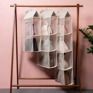 2단 수납 예쁜 걸이 정리대 보관함 드레스룸 가방 MWB97F1F