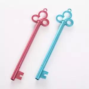 열쇠볼펜 매듭 인쇄가능 키 열쇠모양 행운 캐릭터 특이한 예쁜 볼펜 펜