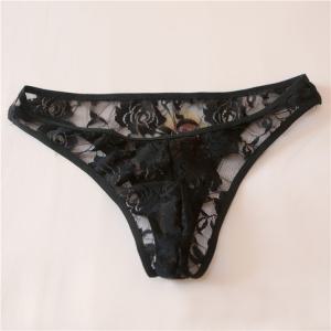 섹시한 속옷 남성 장미 망사 삼각팬티 시스루 야한