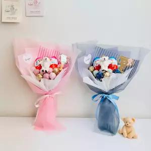 천사곰 킨더조이 사탕 초콜렛 꽃다발