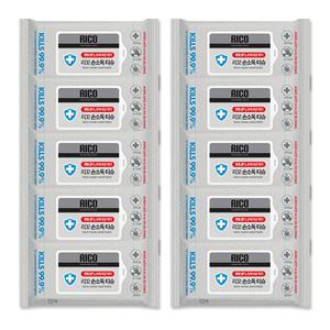 리꼬 손소독티슈 휴대 10매 x10팩 20매 50매 캡형 닥터스 손세정 학교준비물