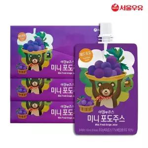 [서울우유] 아침에주스 미니 포도주스 100mlx30팩