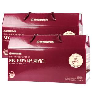 착즙한 NFC 100% 타트체리 원액 주스 2박스 60포