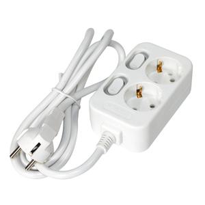 모노케어 2구 개별 스위치 16A 안전 멀티 탭 콘센트 1.5M