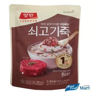 양반죽 파우치 420g 쇠고기죽 (20봉) 무료