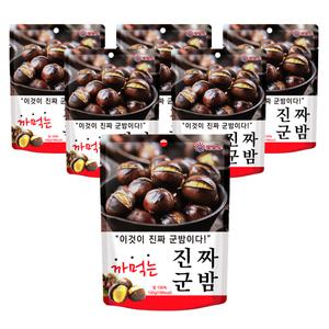 까먹는 진짜군밤 100g x 6봉 맛밤 단밤 약단밤