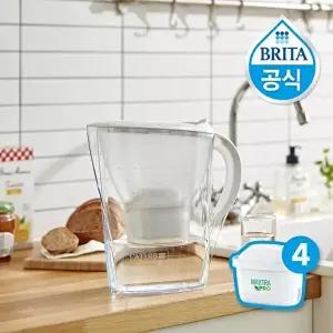 [브리타]브리타 정수기 마렐라 2.4L 화이트 + 총필터 4입