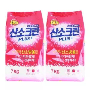 (무배)엘지 테크 산소크린 플러스 표백제 1박스 (7kgX2개)