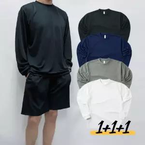 [MUJISTAR] 긴팔티 3장세트 기능성티 남녀공용 레이어드티