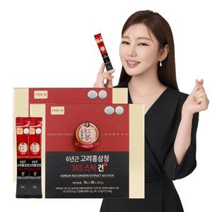 정원삼 6년근 고려홍삼정 365스틱 건 1박스 + 1박스 홍삼스틱 선물세트 쇼핑백