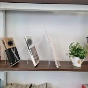 아크릴 책거치대 투명 독서대 도서 진열대 책받침대 상품 제품 전시대  와이드형 소형 중형 대형 학교 도서관  책진열