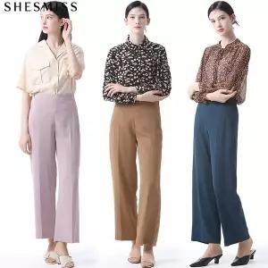 [하프클럽/쉬즈미스]하프밴딩 드레이프 와이드 팬츠