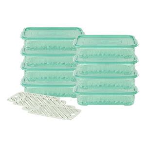 이지앤프리 튼튼이 웨이브킵 냉동실정리용기, 1700ml, 8p+채반4p, 1세트