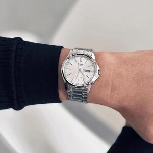 CASIO 카시오 심플 컬렉션 메탈 남성시계 실버