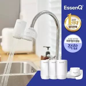[에센큐]씽크수전에 바로연결 정수기 나노 코브라형 1년세트_본체1+정수필터3