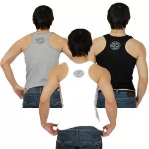 남성 골지 망고나시 티 3장세트 순면 스판 남녀 런닝 민소매