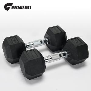 짐프로 AB6047 육각고무아령 9kgx2개 덤벨 바벨 아령세트 웨이트트레이닝 헬스 전신운동 홈트레이닝